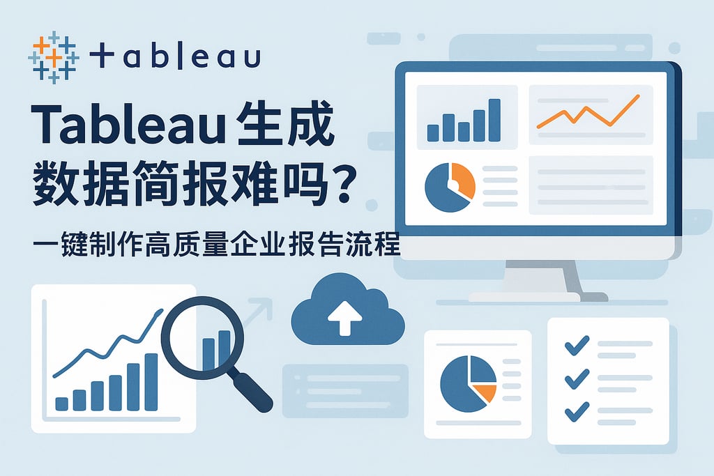 Tableau生成数据简报难吗？一键制作高质量企业报告流程