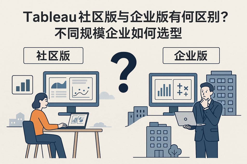 Tableau社区版与企业版有何区别？不同规模企业如何选型