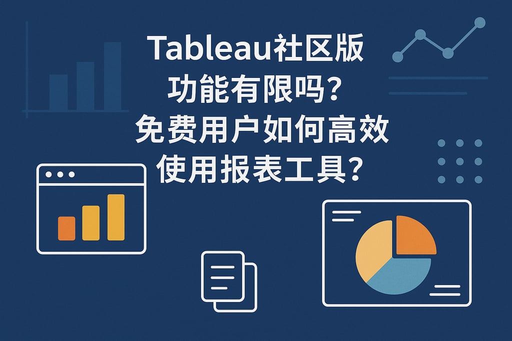 Tableau社区版功能有限吗？免费用户如何高效使用报表工具？