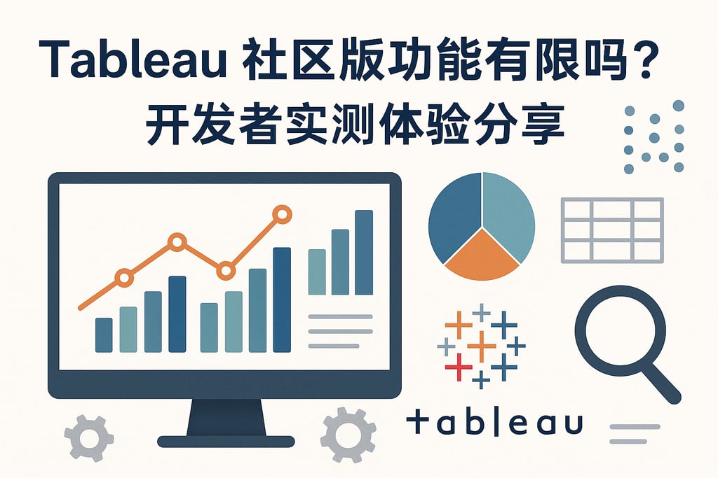 Tableau社区版功能有限吗？开发者实测体验分享