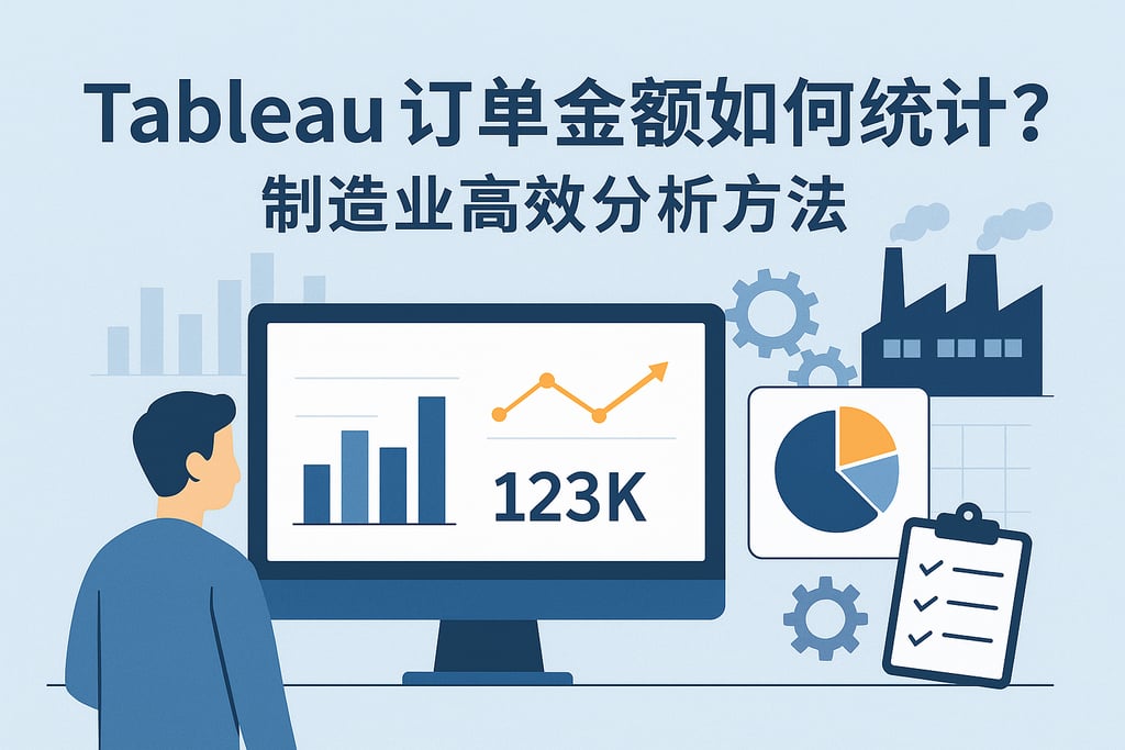 Tableau订单金额如何统计？制造业高效分析方法