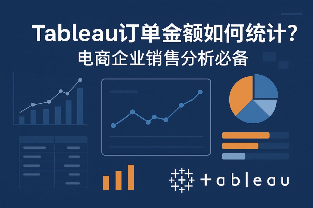 Tableau订单金额如何统计？电商企业销售分析必备