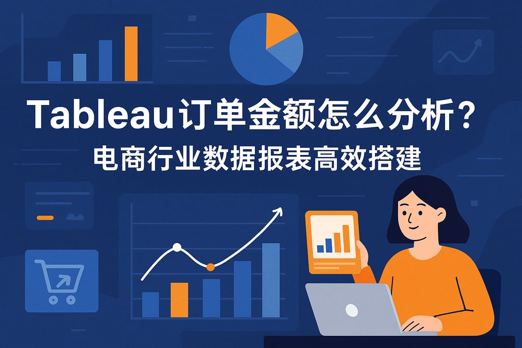 Tableau订单金额怎么分析？电商行业数据报表高效搭建