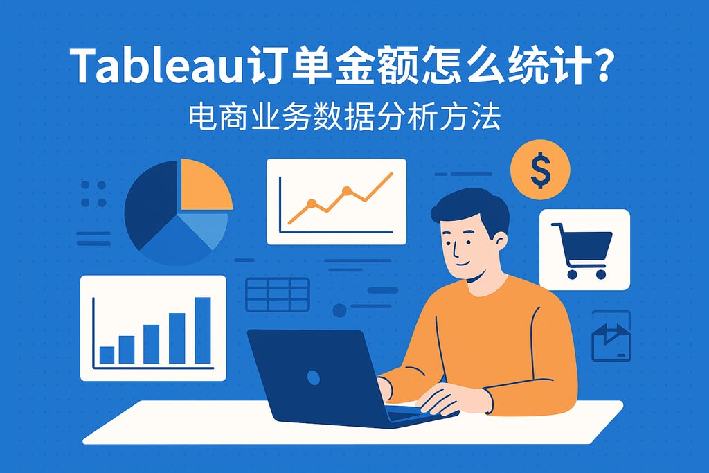 Tableau订单金额怎么统计？电商业务数据分析方法