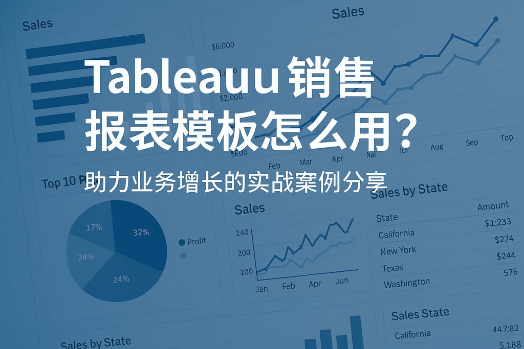 Tableau销售报表模板怎么用？助力业务增长的实战案例分享