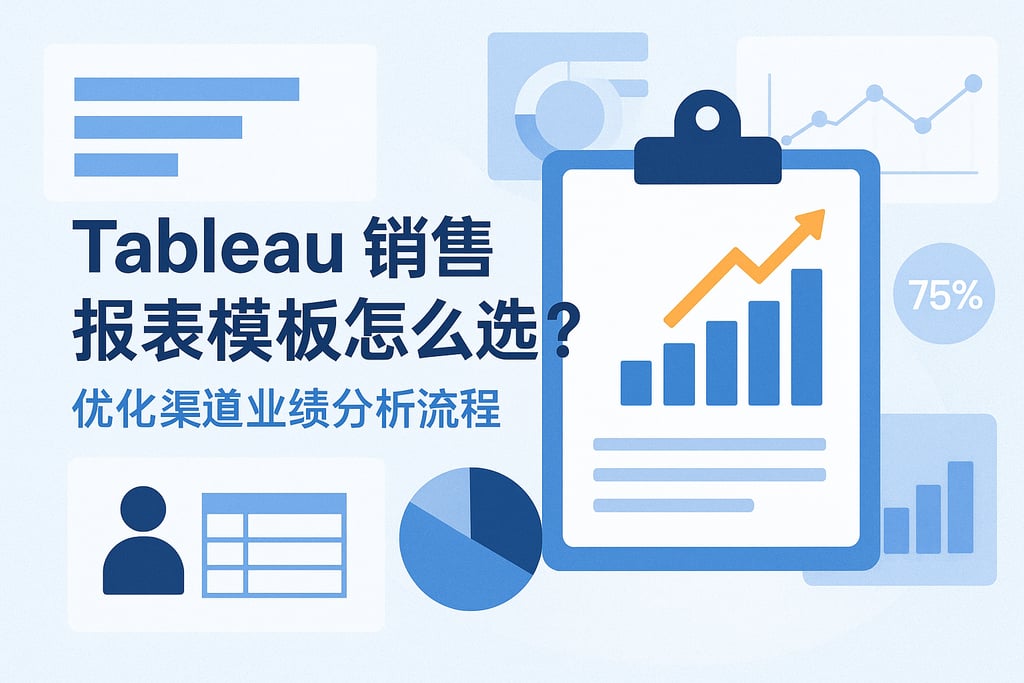 Tableau销售报表模板怎么选？优化渠道业绩分析流程