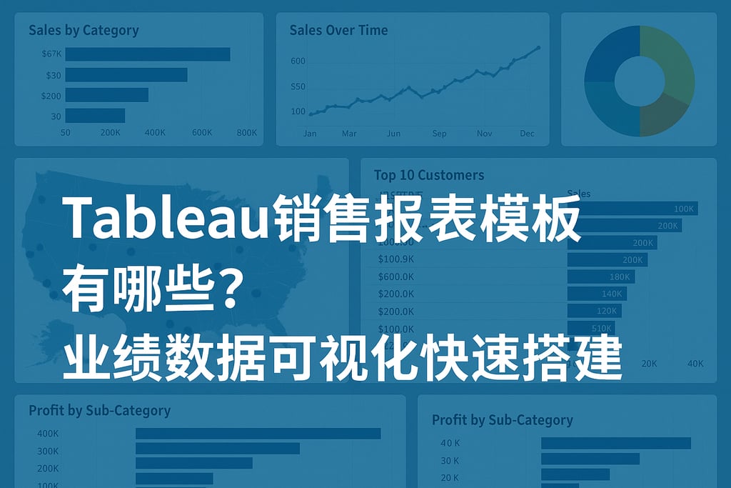 Tableau销售报表模板有哪些？业绩数据可视化快速搭建