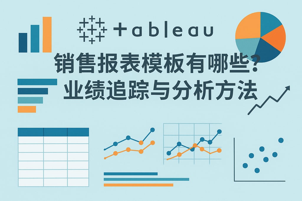 Tableau销售报表模板有哪些？业绩追踪与分析方法