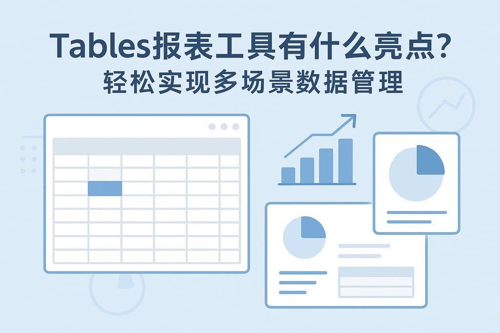 Tables报表工具有什么亮点？轻松实现多场景数据管理