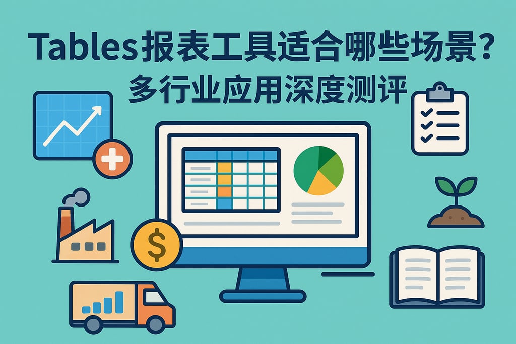 Tables报表工具适合哪些场景？多行业应用深度测评