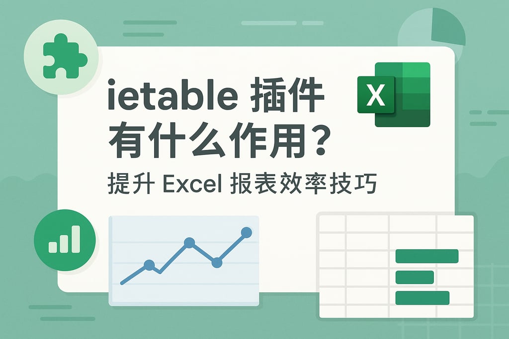 ietable插件有什么作用？提升Excel报表效率技巧