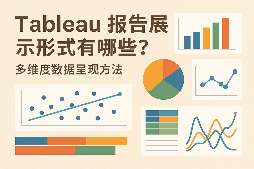 tableau报告展示形式有哪些？多维度数据呈现方法