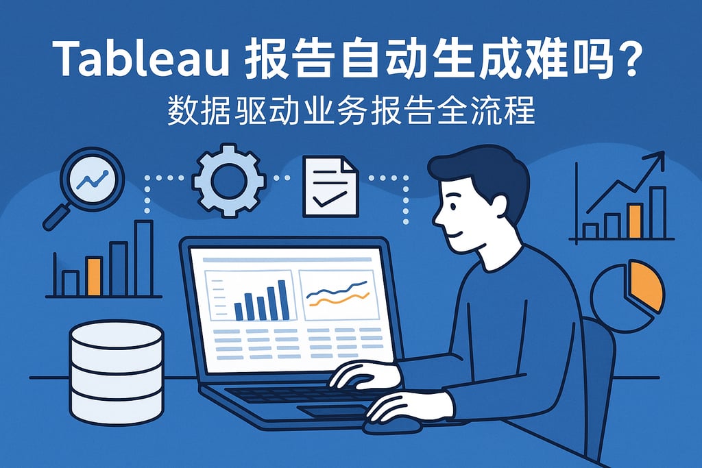 tableau报告自动生成难吗？数据驱动业务报告全流程