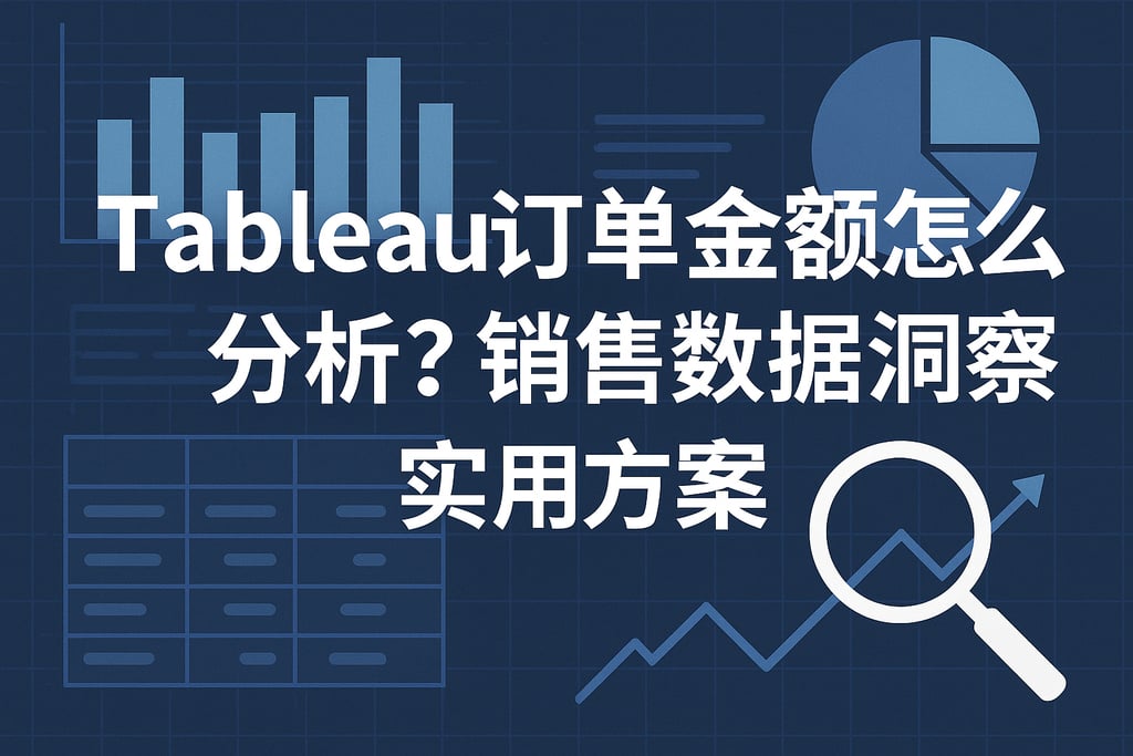 tableau订单金额怎么分析？销售数据洞察实用方案