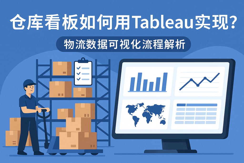仓库看板如何用Tableau实现？物流数据可视化流程解析