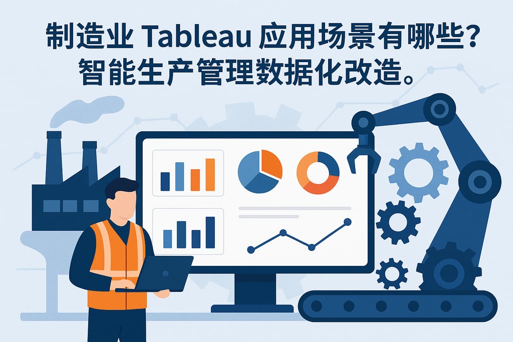 制造业Tableau应用场景有哪些？智能生产管理数据化改造。