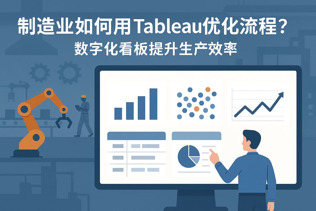 制造业如何用Tableau优化流程？数字化看板提升生产效率