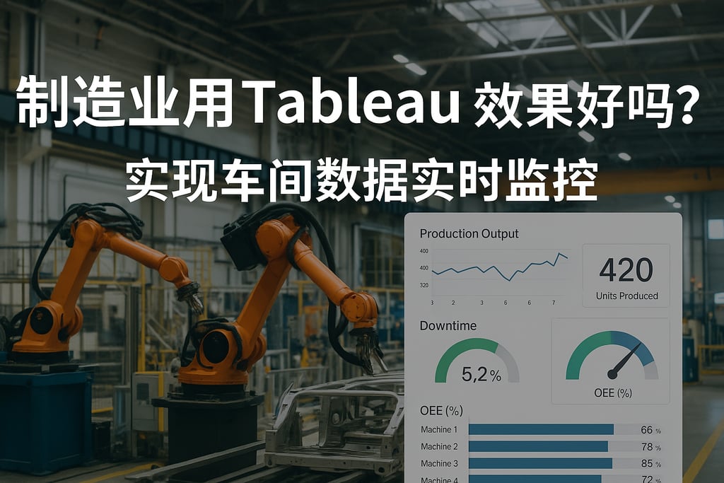 制造业用Tableau效果好吗？实现车间数据实时监控