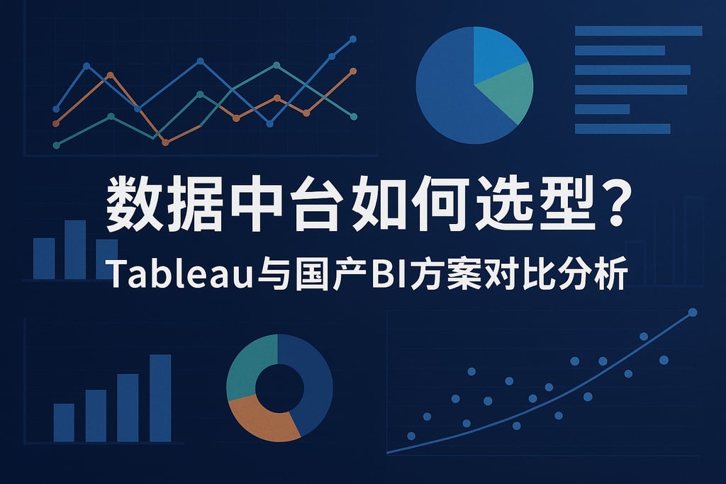 数据中台如何选型？Tableau与国产BI方案对比分析。