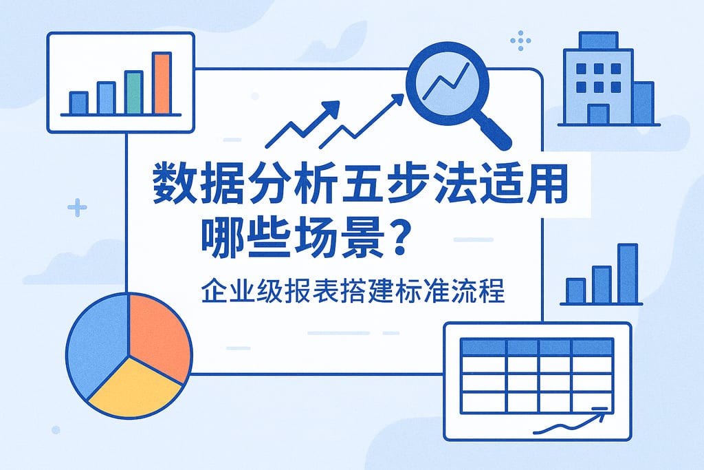 数据分析五步法适用哪些场景？企业级报表搭建标准流程