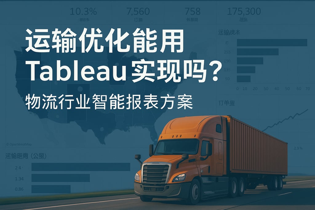 运输优化能用Tableau实现吗？物流行业智能报表方案