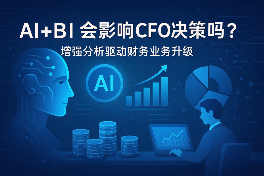 AI+BI会影响CFO决策吗？增强分析驱动财务业务升级