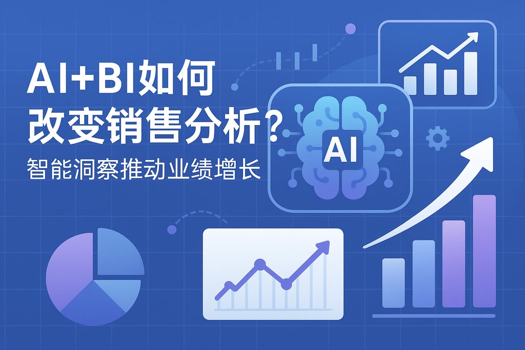 AI+BI如何改变销售分析？智能洞察推动业绩增长