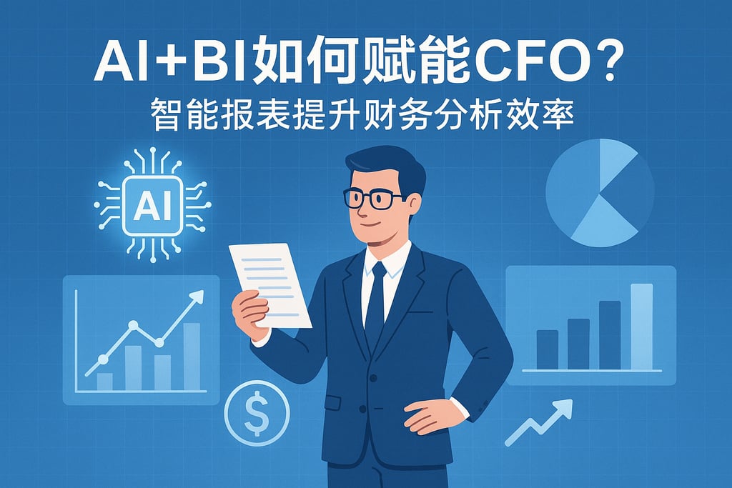 AI+BI如何赋能CFO？智能报表提升财务分析效率