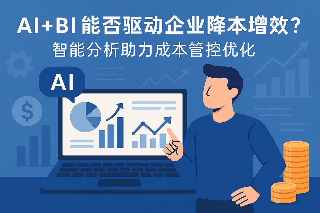 AI+BI能否驱动企业降本增效？智能分析助力成本管控优化