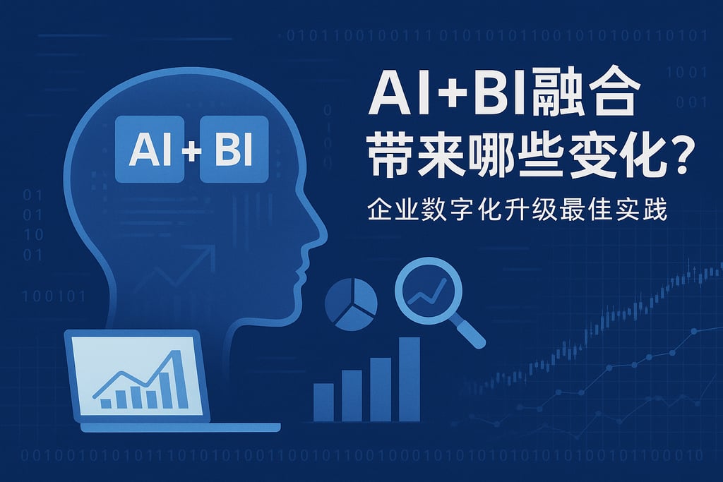 AI+BI融合带来哪些变化？企业数字化升级最佳实践
