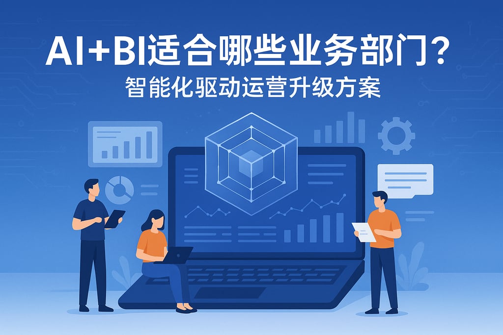 AI+BI适合哪些业务部门？智能化驱动运营升级方案