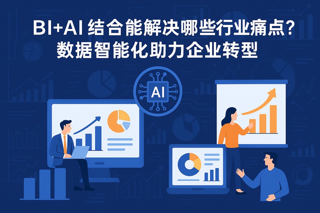 BI+AI结合能解决哪些行业痛点？数据智能化助力企业转型
