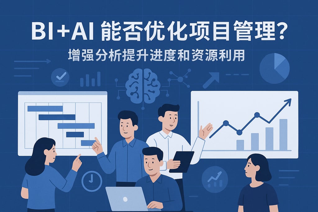 BI+AI能否优化项目管理？增强分析提升进度和资源利用