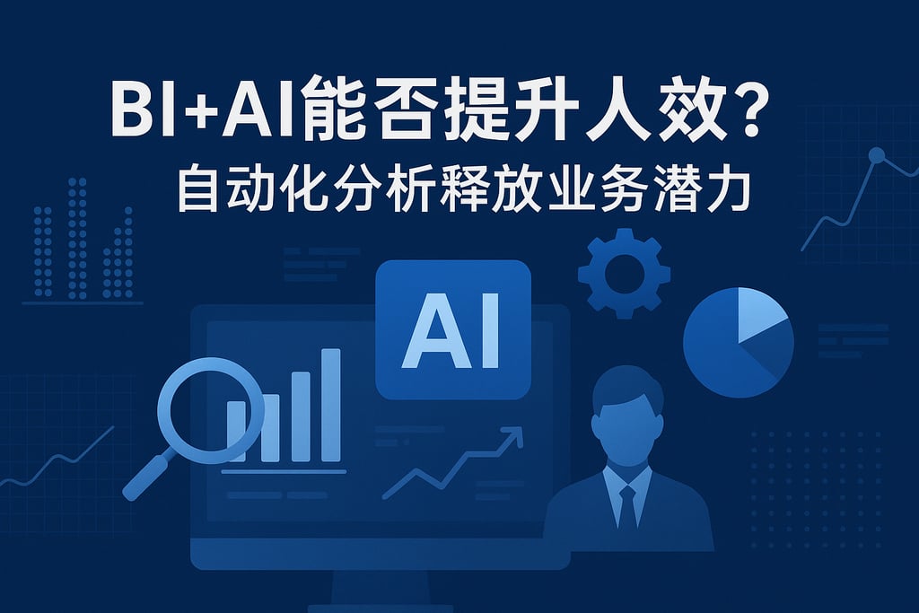 BI+AI能否提升人效？自动化分析释放业务潜力