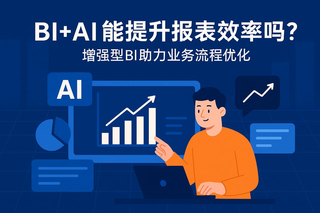 BI+AI能提升报表效率吗？增强型BI助力业务流程优化