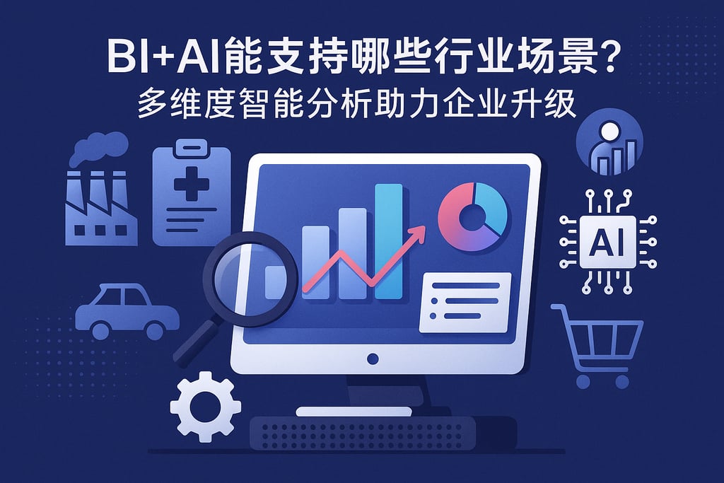BI+AI能支持哪些行业场景？多维度智能分析助力企业升级