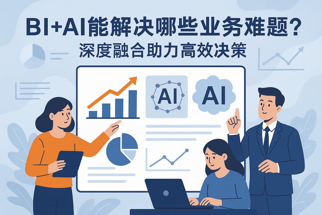 BI+AI能解决哪些业务难题？深度融合助力高效决策