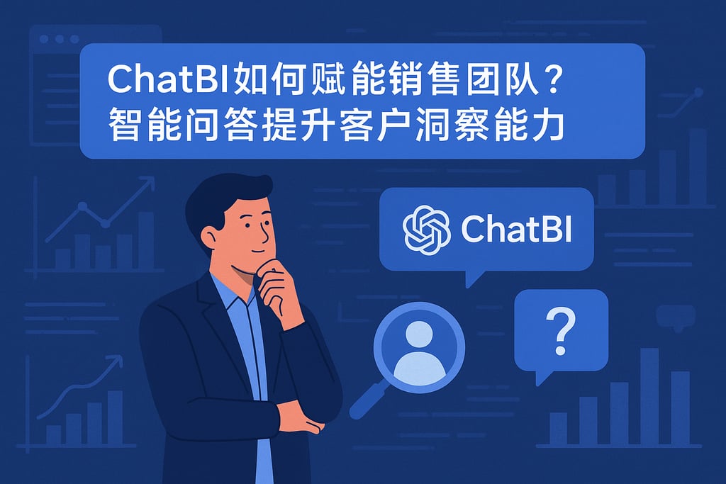 ChatBI如何赋能销售团队？智能问答提升客户洞察能力
