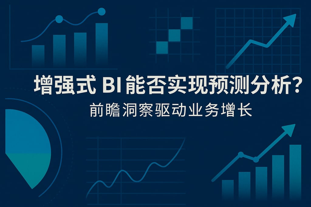 增强式BI能否实现预测分析？前瞻洞察驱动业务增长