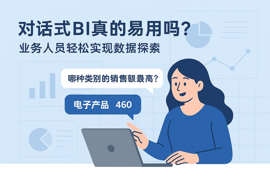 对话式BI真的易用吗？业务人员轻松实现数据探索