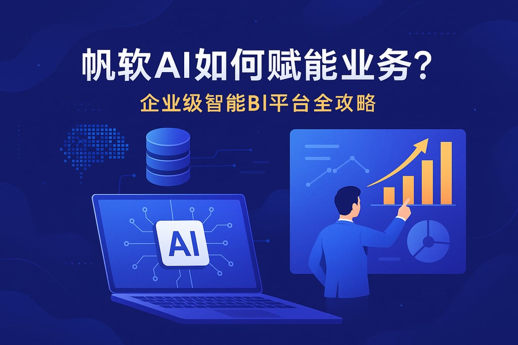 帆软AI如何赋能业务？企业级智能BI平台全攻略