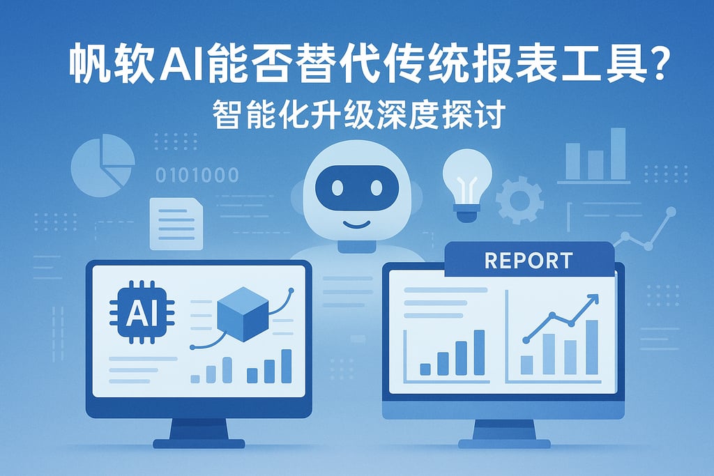 帆软AI能否替代传统报表工具？智能化升级深度探讨