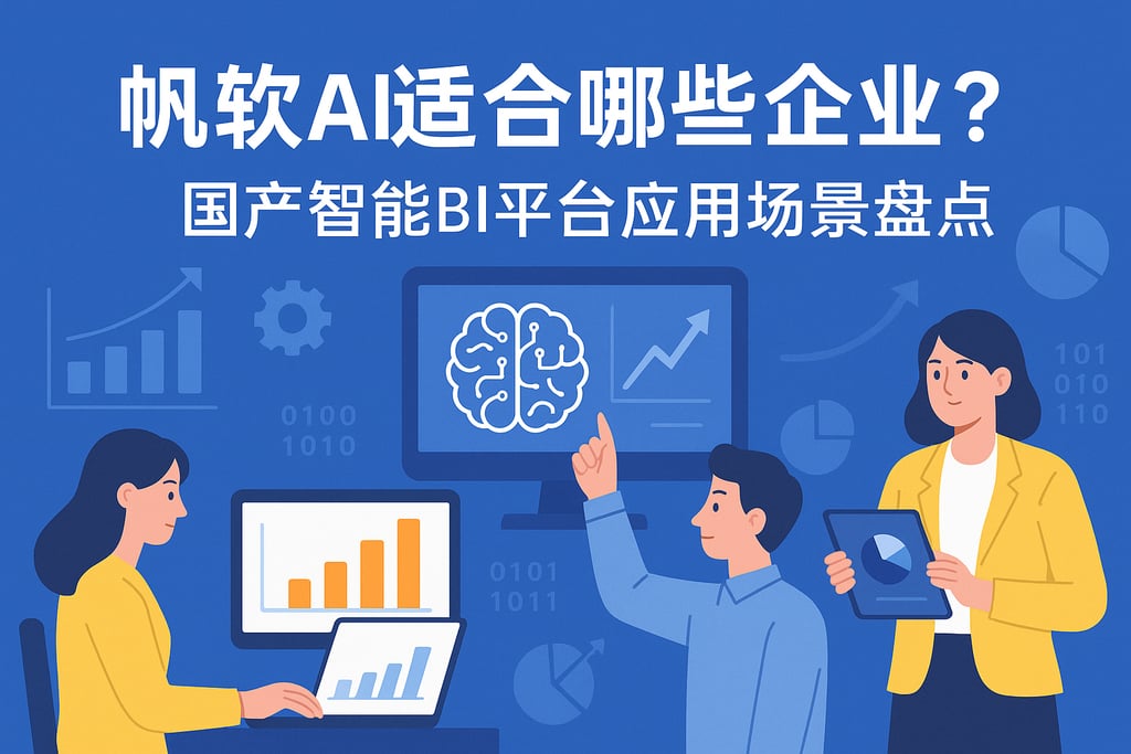 帆软AI适合哪些企业？国产智能BI平台应用场景盘点