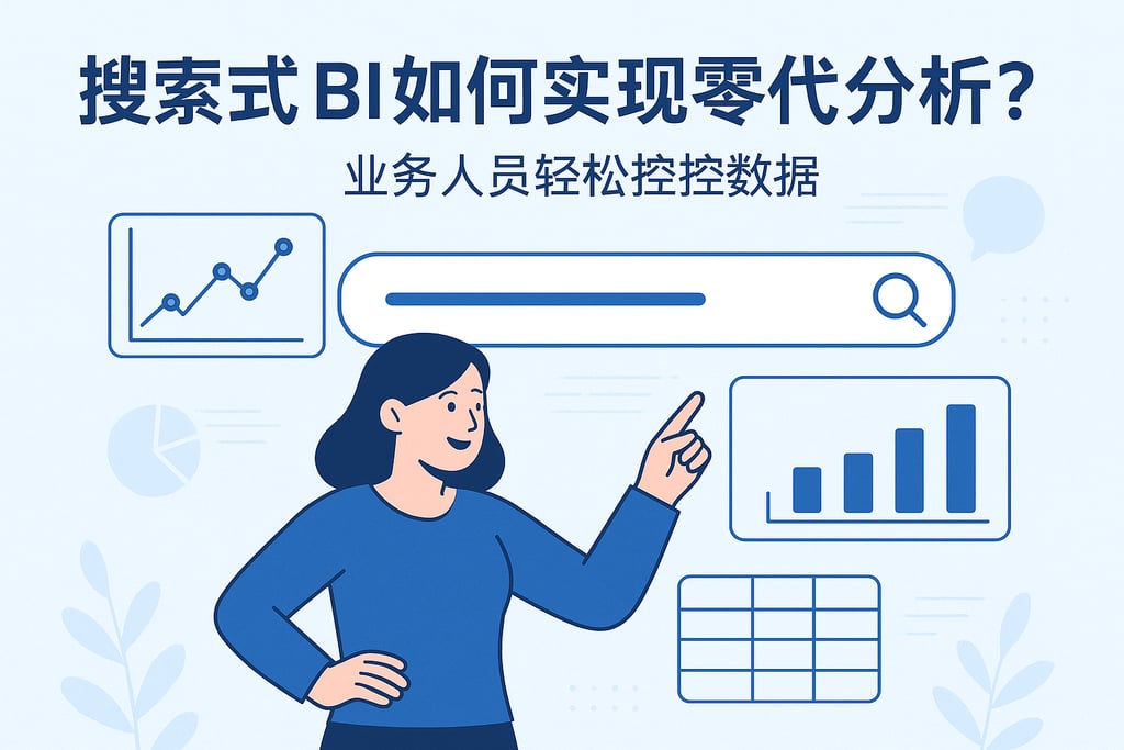 搜索式BI如何实现零代码分析？业务人员轻松掌控数据