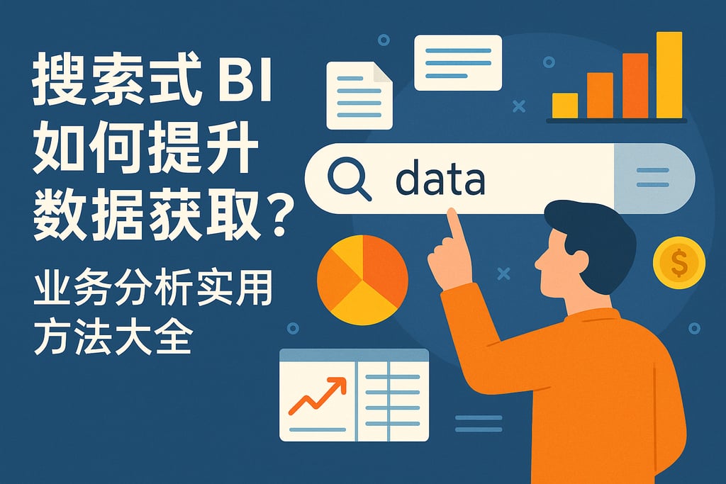 搜索式BI如何提升数据获取？业务分析实用方法大全