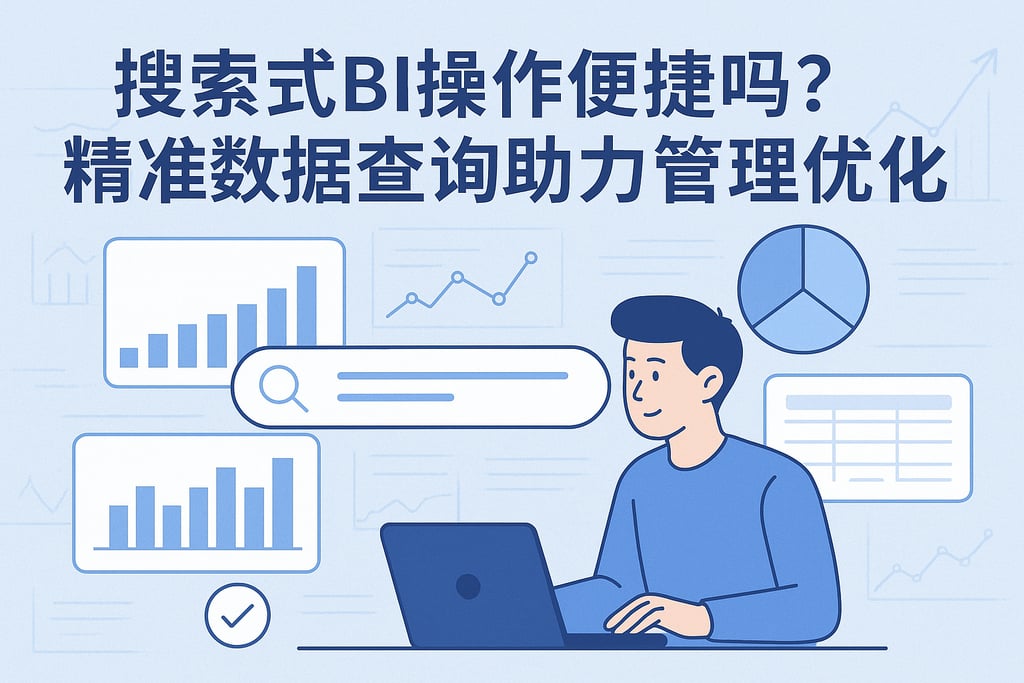 搜索式BI操作便捷吗？精准数据查询助力管理优化