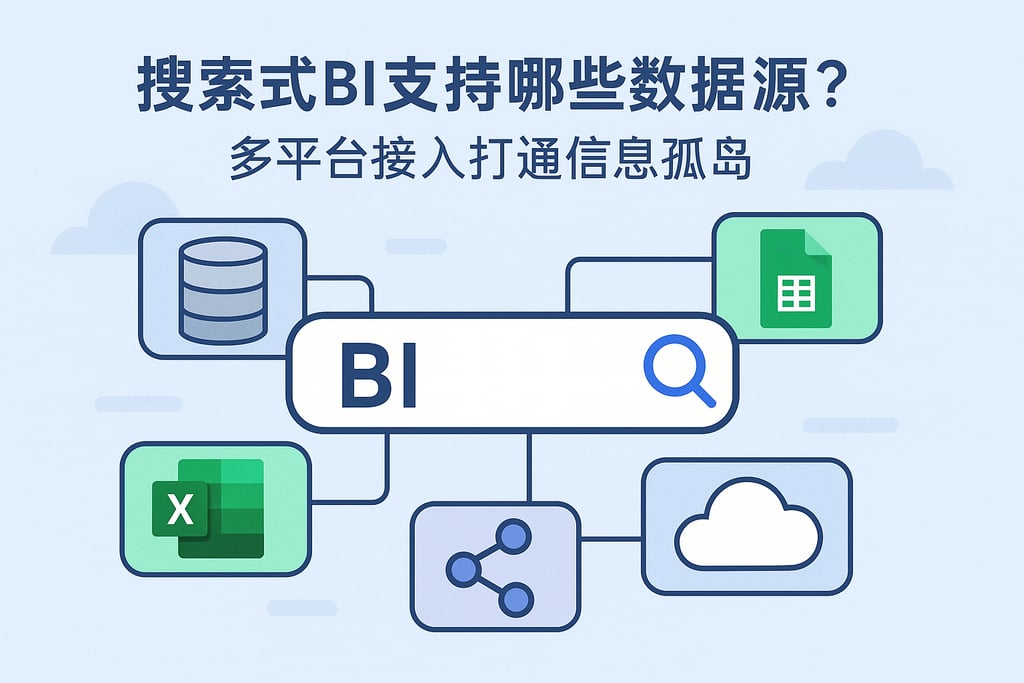搜索式BI支持哪些数据源？多平台接入打通信息孤岛