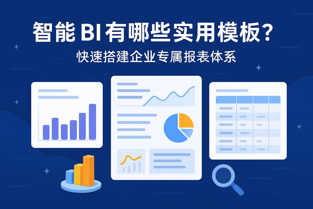 智能BI有哪些实用模板？快速搭建企业专属报表体系