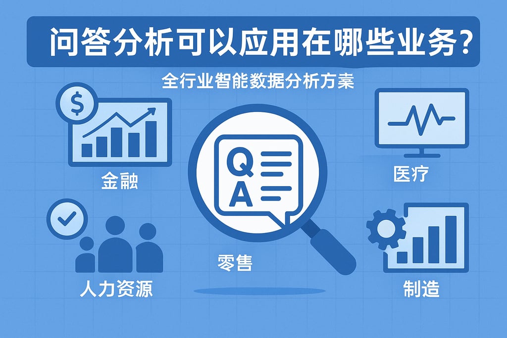 问答分析可以应用在哪些业务？全行业智能数据分析方案