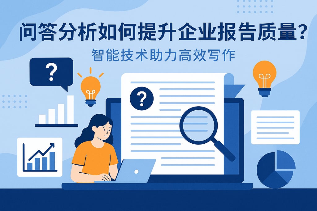 问答分析如何提升企业报告质量？智能技术助力高效写作
